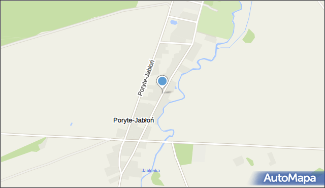 Poryte-Jabłoń, Poryte-Jabłoń, mapa Poryte-Jabłoń