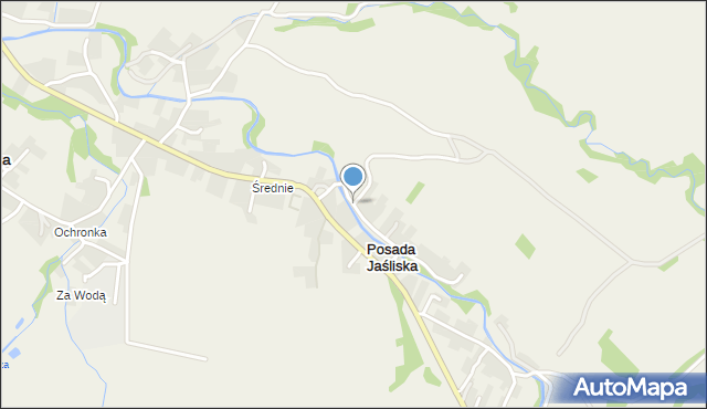 Posada Jaśliska, Posada Jaśliska, mapa Posada Jaśliska