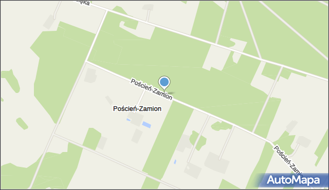 Poścień-Zamion, Poścień-Zamion, mapa Poścień-Zamion