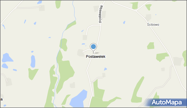 Postawelek, Postawelek, mapa Postawelek