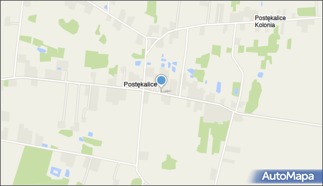 Postękalice, Postękalice, mapa Postękalice