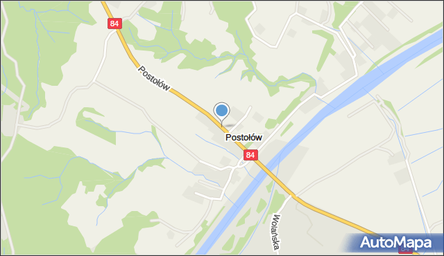 Postołów, Postołów, mapa Postołów