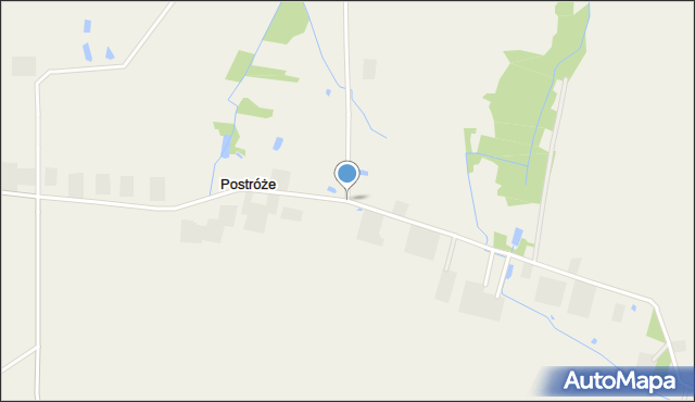 Postróże, Postróże, mapa Postróże