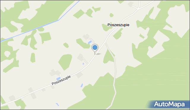 Poszeszupie, Poszeszupie, mapa Poszeszupie