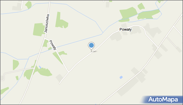 Powały, Powały, mapa Powały
