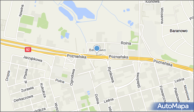 Przeźmierowo, Poznańska, mapa Przeźmierowo