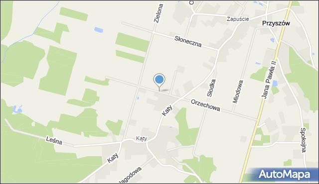 Przyszów, Podleśna, mapa Przyszów