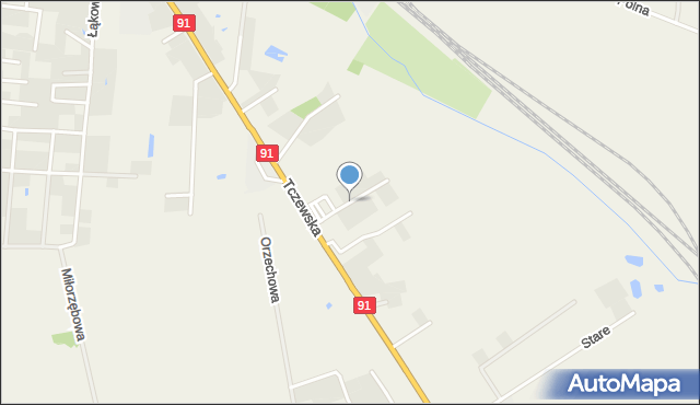 Pszczółki powiat gdański, Popiełuszki Jerzego, bł. ks., mapa Pszczółki powiat gdański