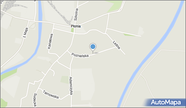 Racibórz, Poznańska, mapa Racibórz