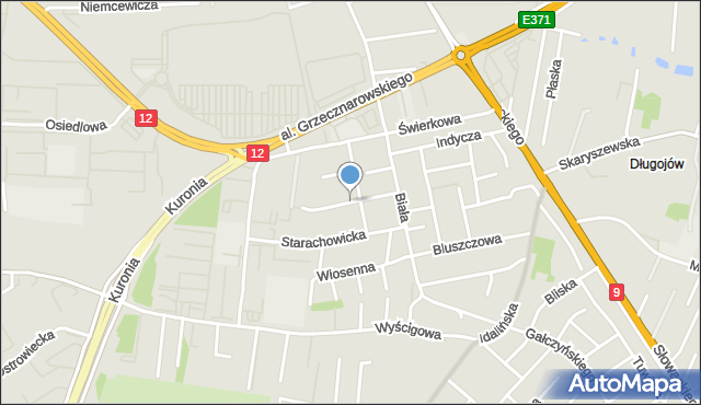 Radom, Połabska, mapa Radomia