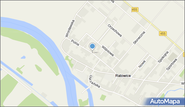 Ratowice gmina Czernica, Polna, mapa Ratowice gmina Czernica