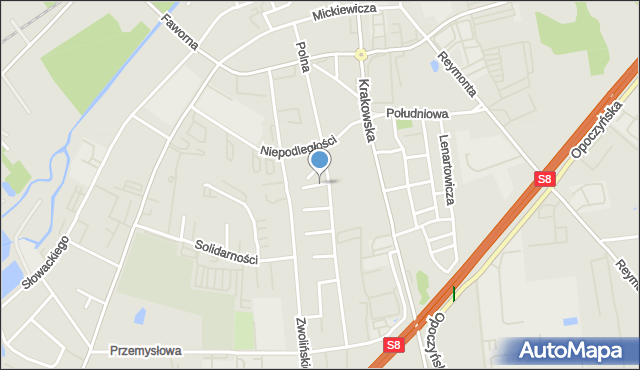 Rawa Mazowiecka, Polna, mapa Rawa Mazowiecka