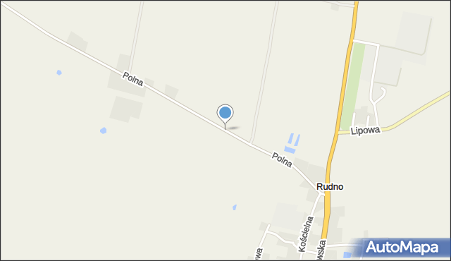 Rudno gmina Pelplin, Polna, mapa Rudno gmina Pelplin