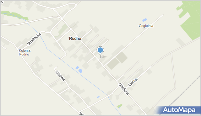 Rudno gmina Rudziniec, Pogodna, mapa Rudno gmina Rudziniec