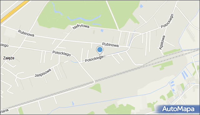 Rzeszów, Potockiego Alfreda, hr., mapa Rzeszów