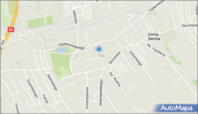 Rzeszów, Powstańców Wielkopolskich, mapa Rzeszów