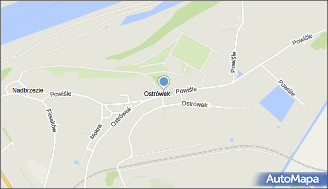 Sandomierz, Powiśle, mapa Sandomierza