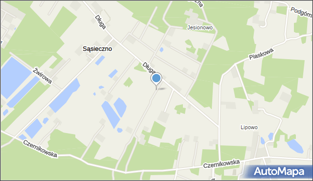 Sąsieczno gmina Obrowo, Polna, mapa Sąsieczno gmina Obrowo