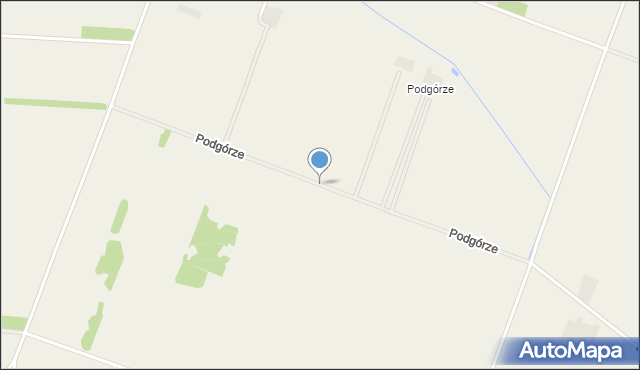 Serokomla, Podgórze, mapa Serokomla