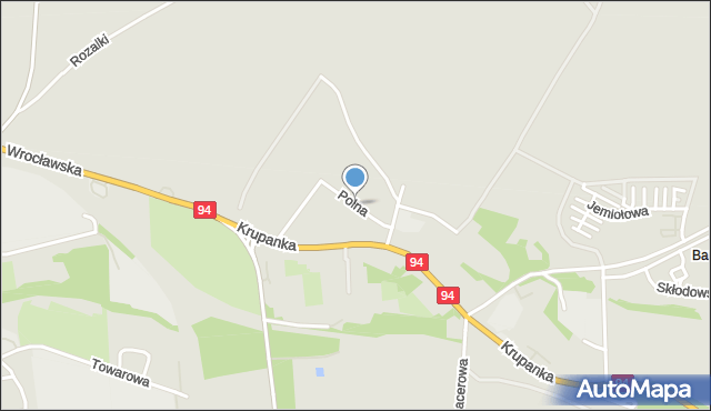 Siemianowice Śląskie, Polna, mapa Siemianowice Śląskie