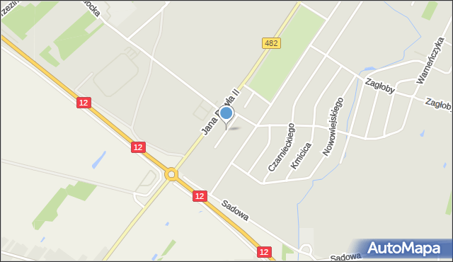 Sieradz, Podbipięty Longinusa, mapa Sieradz