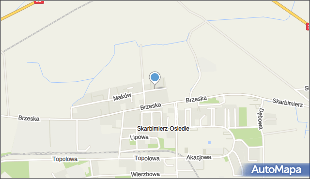 Skarbimierz-Osiedle, Polna, mapa Skarbimierz-Osiedle