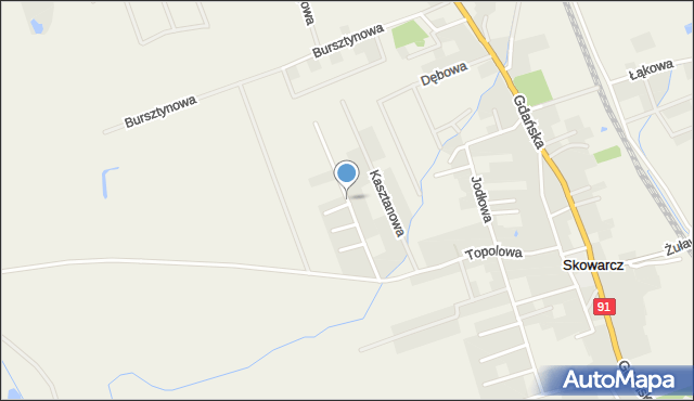 Skowarcz, Pod Jałowcem, mapa Skowarcz