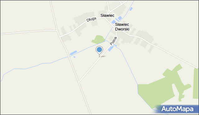 Sławiec, Polna, mapa Sławiec