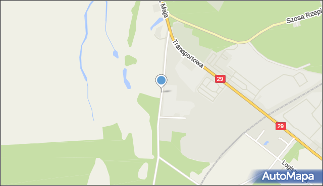 Słubice, Powstańców Wielkopolskich, mapa Słubice