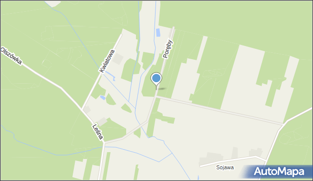 Snochowice, Poręby, mapa Snochowice