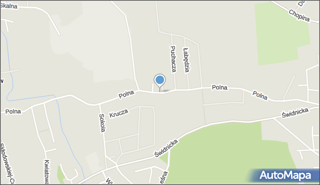 Sobótka powiat wrocławski, Polna, mapa Sobótka powiat wrocławski