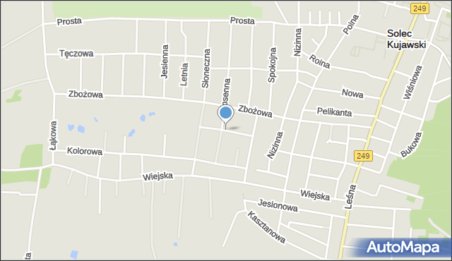 Solec Kujawski, Pogodna, mapa Solec Kujawski