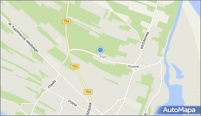 Solec nad Wisłą, Podole, mapa Solec nad Wisłą