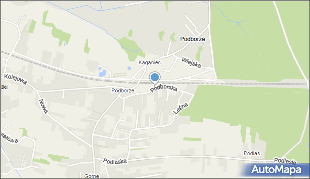 Staniątki, Podborska, mapa Staniątki