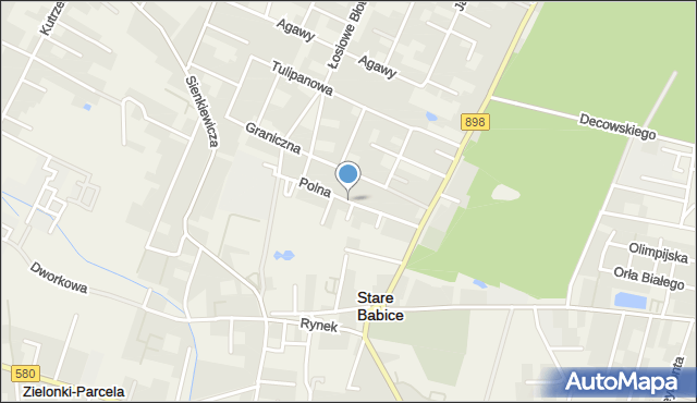 Stare Babice, Polna, mapa Stare Babice