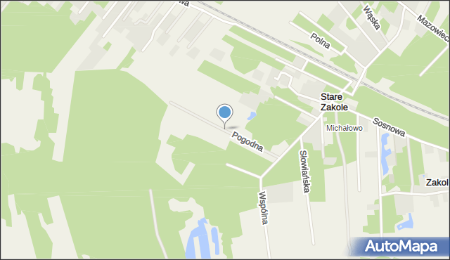 Stare Zakole, Pogodna, mapa Stare Zakole