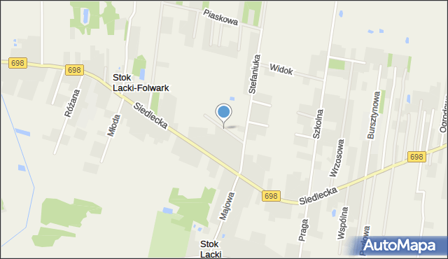 Stok Lacki-Folwark, Polna, mapa Stok Lacki-Folwark