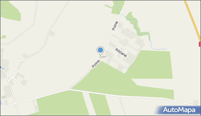 Strzelinko, Polna, mapa Strzelinko