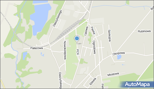 Sulęcin, Polskiego Czerwonego Krzyża, mapa Sulęcin
