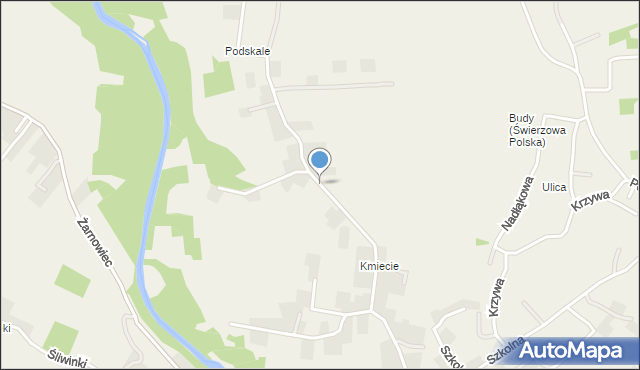 Świerzowa Polska, Podskale, mapa Świerzowa Polska
