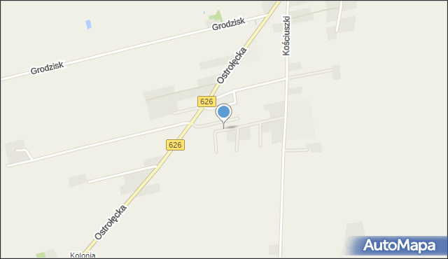 Sypniewo powiat makowski, Polna, mapa Sypniewo powiat makowski