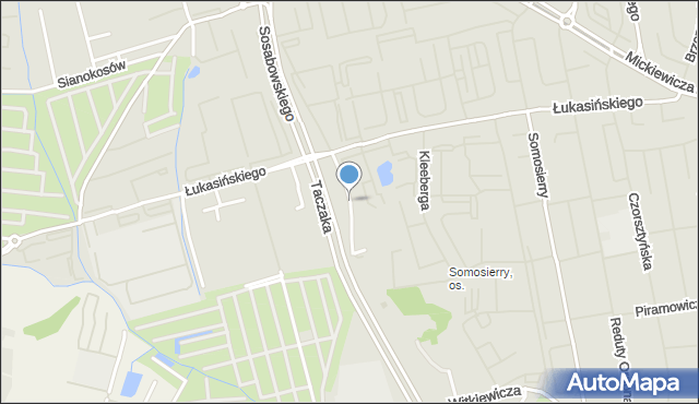 Szczecin, Popiełuszki Jerzego, bł. ks., mapa Szczecina