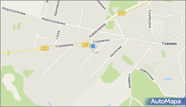 Szczecinek, Pogodna, mapa Szczecinek