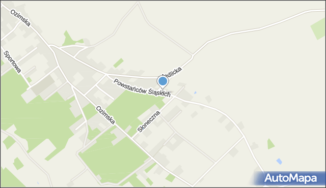 Szczedrzyk, Powstańców Śląskich, mapa Szczedrzyk