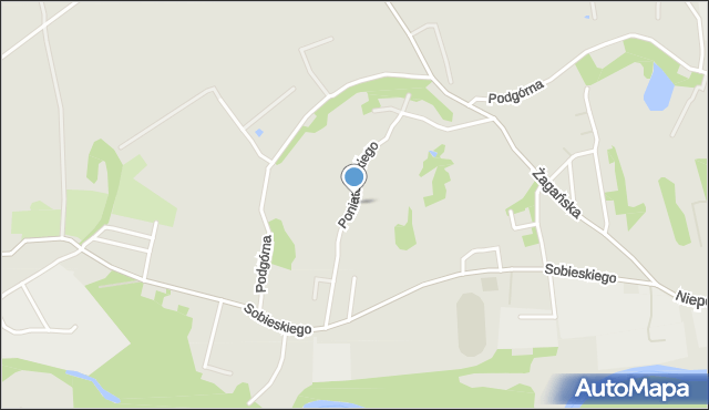 Szprotawa, Poniatowskiego, mapa Szprotawa