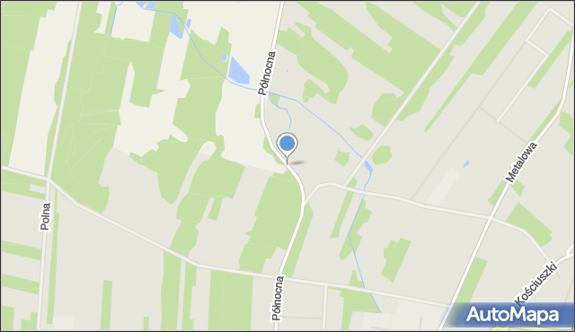 Szydłowiec, Północna, mapa Szydłowiec