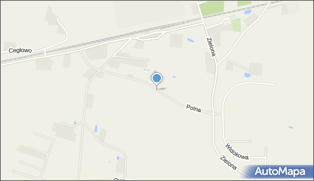 Unieszewo, Polna, mapa Unieszewo