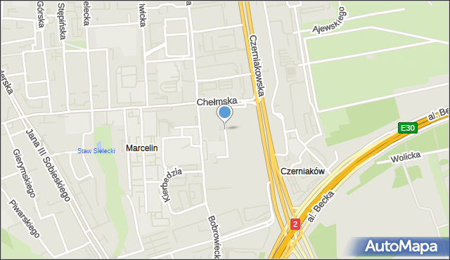 Warszawa, Polkowska, mapa Warszawy