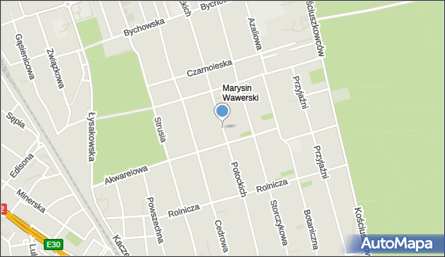 Warszawa, Potockich, mapa Warszawy