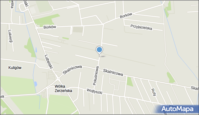 Warszawa, Południowa, mapa Warszawy